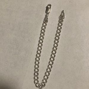 Sterling silver charm bracelet